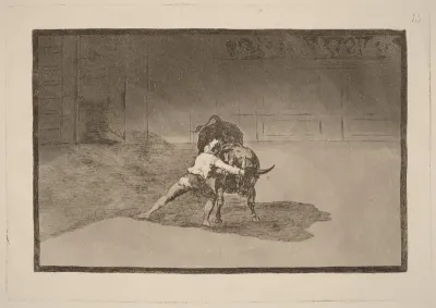 El famoso Martincho poniendo banderillas al quiebro (The Famous Martincho Places the Banderillas Playing the Bull with the Movement of His Body)