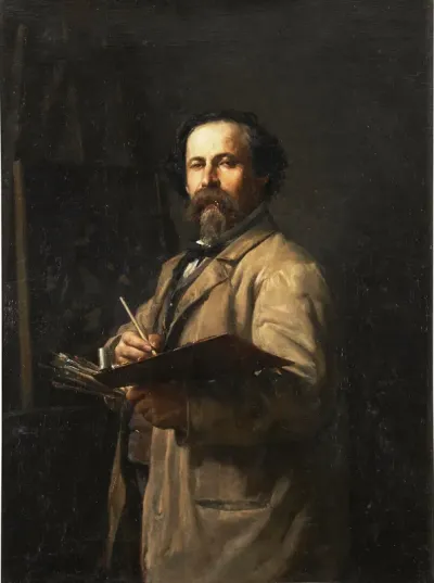El pintor Salvador Martínez Yago padre del artista