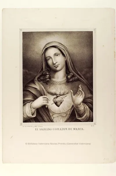 El Sagrado Corazon de Maria [Material gráfico]