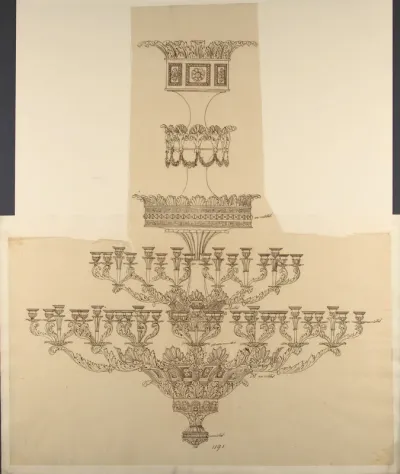 Elaborate Design for a Chandelier