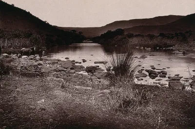 Elands Spruit, South Africa: a river crossing on the road to Barberton