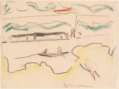 Elbe Landscape Near Dresden