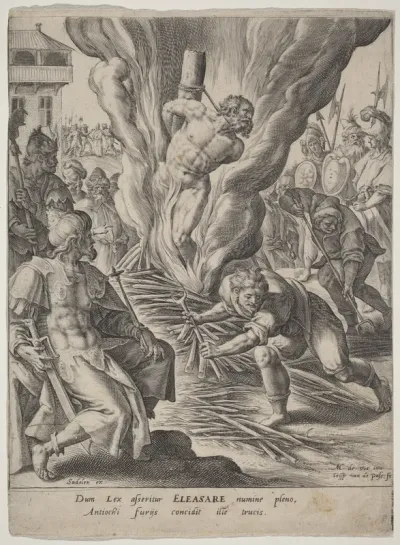 Eleazar Burned by Antiochus