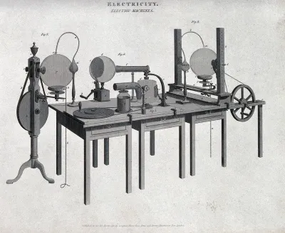 Electricity: various belt-driven electro-static generators