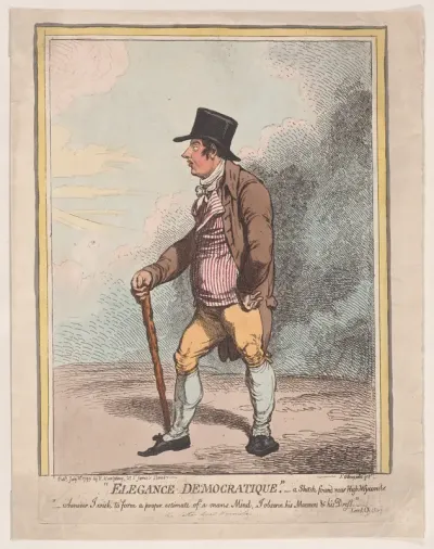 Elegance Democratique – A Sketch Found Near High-Wycombe