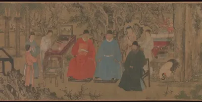 Elegant Gathering in the Apricot Garden
