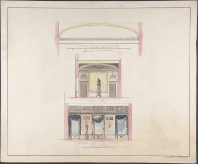 Elevation "della nuova Galleria"