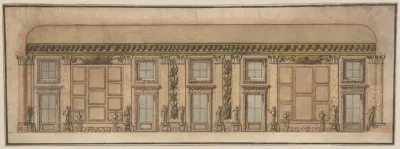 Elevation of the Gallery in the Palazzo Doria-Pamphilj, Rome