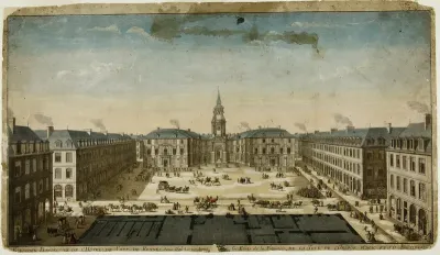 Elevation Perspective of l'Hôtel de Ville, Rennes