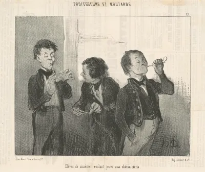 Eléves de sixième voulant jouer aux rhétoriciens
