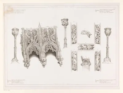 Elf details van de Sint-Janskathedraal te 's-Hertogenbosch