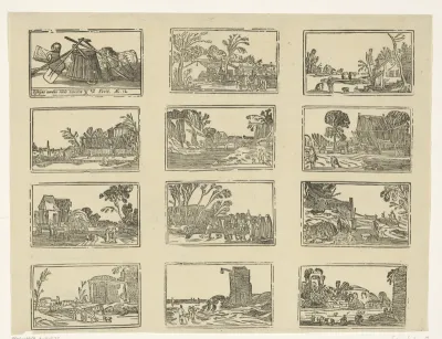 Elf landschappen en een stilleven