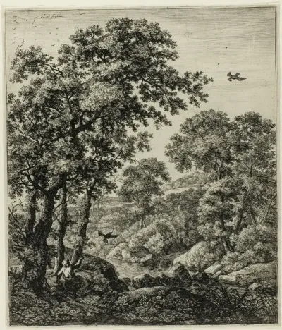Elias in the Wilderness, from Six Landscape Subjects from the Old Testament