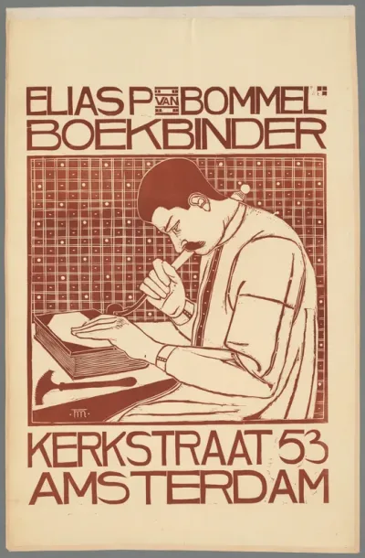Elias P. van Bommel Boekbinder Amsterdam.
