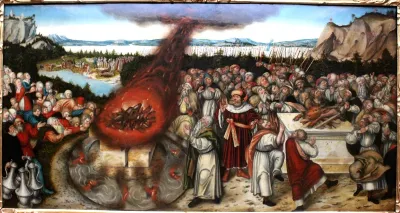 Elijah and Baal's priests