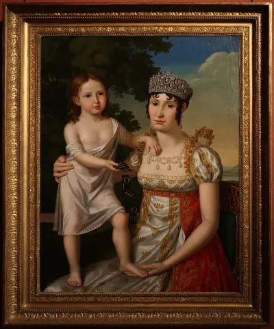 Elisa Bacciochi et sa fille Napoléone