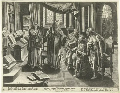 Elisa profeteert voor de koningen van Israël, Juda en Edom