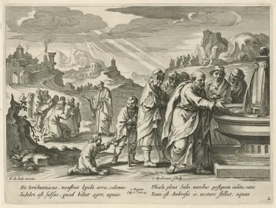 Elisa strooit zout in de bron van Jericho