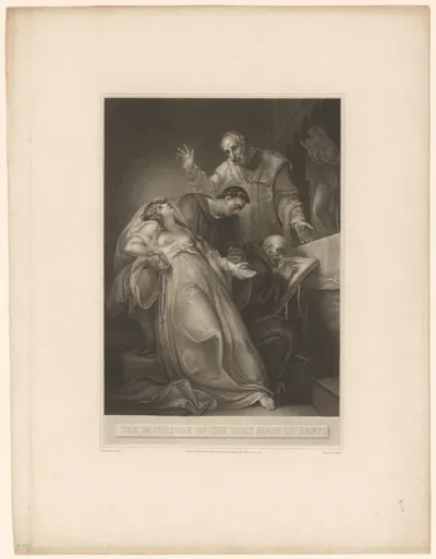Elizabeth Barton wordt gedwongen een bekentenis te ondertekenen
