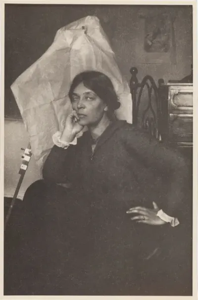 Ellen Thesleff (1869–1954) in her studio in Florence