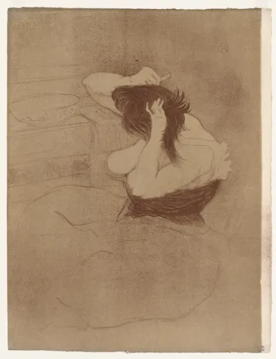 Elles: Woman Combing Her Hair