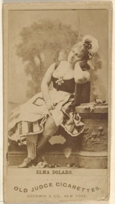 Elma Dolaro, from the Actors and Actresses series (N171) for Old Judge Cigarettes
