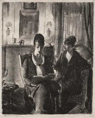 Elsie Reading to Emma, First Stone