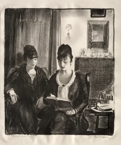 Elsie Reading to Emma, Second Stone