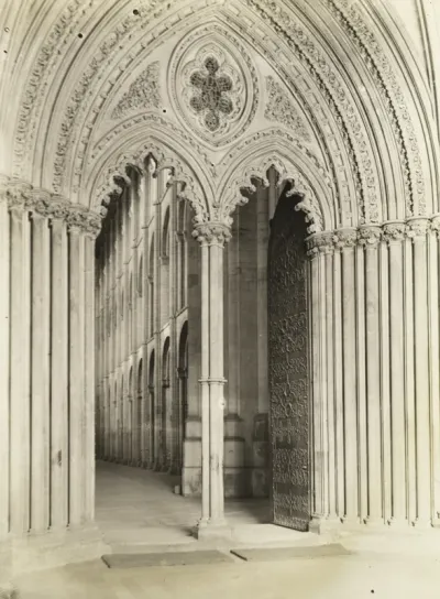Ely Cathedral: Galilee Porch, Door into Nave