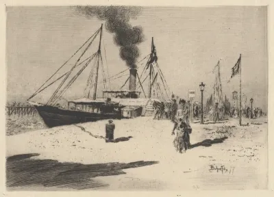 Embarcadere à Trouville (Wharf at Trouville)