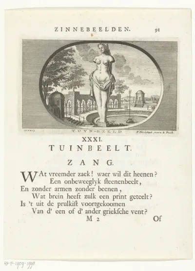 Embleem met tuinbeeld