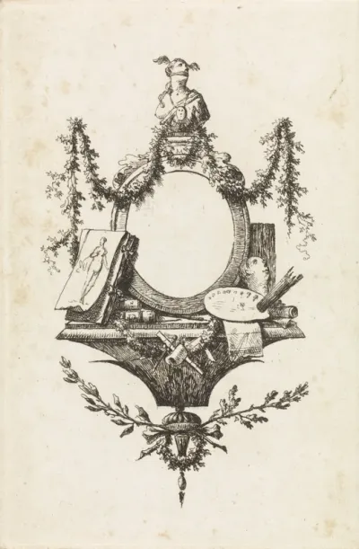 Embleem voor een Rotterdams kunstgenootschap