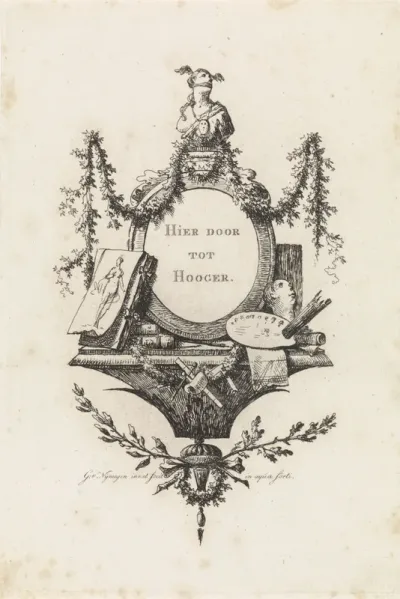 Embleem voor een Rotterdams kunstgenootschap