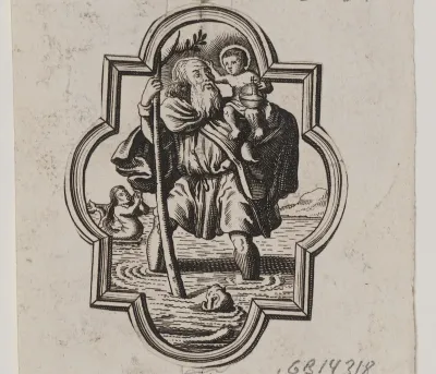 Emblem med den hellige Kristoffer