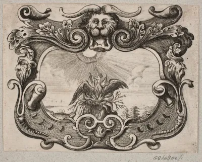 Emblem med Fugl Fønix