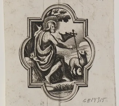 Emblem med Kristus og Guds Lam