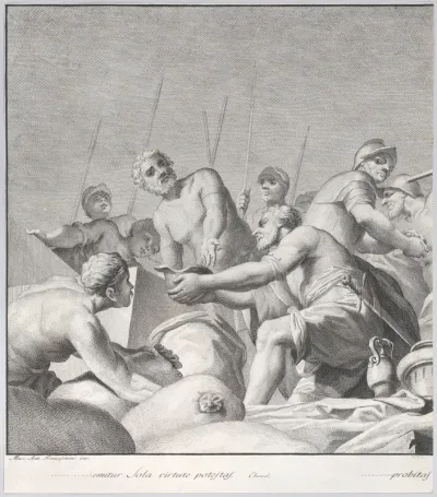 Embriaco Rejecting the Spoils, from: Forme Picturarum Archetypae