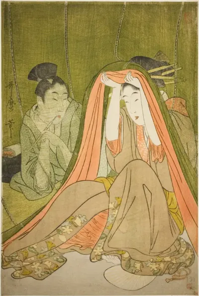 Emerging from a Mosquito Net