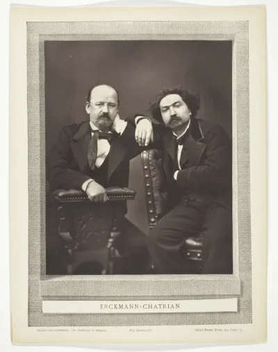 Émile Erckmann (French writer, 1822-1899) and Alexandre Chatrian (French writer, 1826-1890)