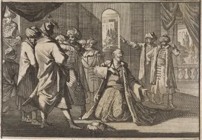 Emir Fakardin smeekt sultan Murat IV om zijn leven, 1633