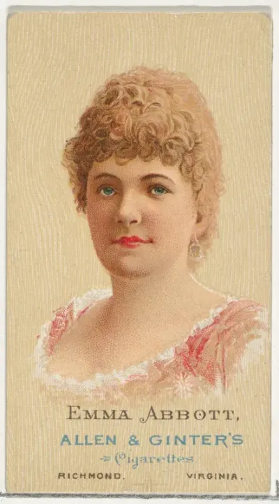 Emma Abbott, from World's Beauties, Series 2 (N27) for Allen & Ginter Cigarettes