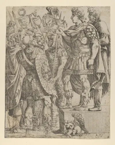 Emperor addressing his Soldiers