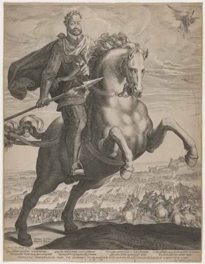 Emperor Rudolph II on Rearing Horse