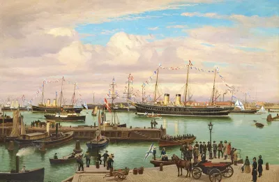 Empress Dowager Maria Feodorovna leaving Copenhagen.
