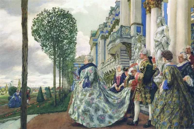 Empress Elizabeth Petrovna in Tsarskoye Selo.
