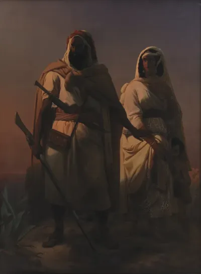 En arabisk familie i ørkenen