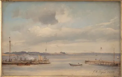 En bådehavn. Humlebæk