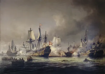 En episode af søslaget i Køge Bugt 1677
