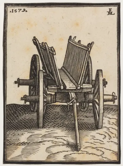 En firehjulet, åben vogn