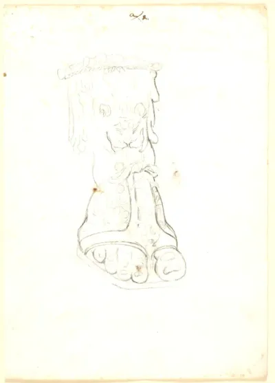 En fod med en ornamenteret sandal